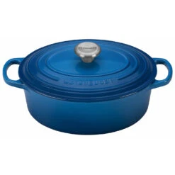 Le Creuset 2 3/4 Qt. Signature Oval Dutch Oven W/Stainless Steel Knob - Marseille- Personalized Engraving Available