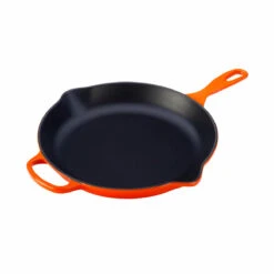Le Creuset 11 3/4" (2 3/8 Qt.) Signature Cast Iron Handle Skillet - Flame