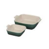 Le Creuset Set Of 2 Heritage Square Dishes - Artichaut 2 Le Creuset Set Of 2 Heritage Square Dishes - Artichaut -Redel Cookware Shop le creuset 2 qt heritage set of 2 square dishes artichaut pg0800s2 35795