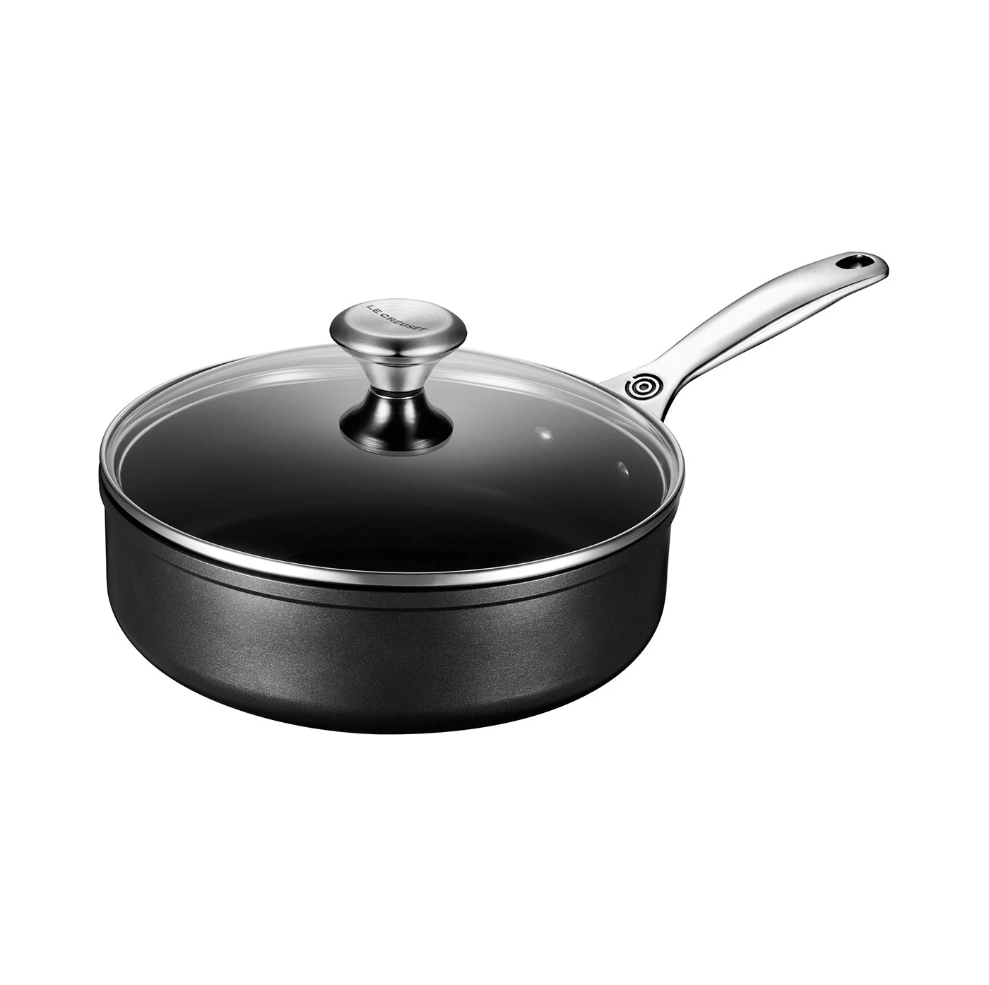 Le Creuset 3 1/2 Qt. Saute Pan W/Glass Lid - Toughened Nonstick PRO 3 Le Creuset 3 1/2 Qt. Saute Pan W/Glass Lid - Toughened Nonstick PRO