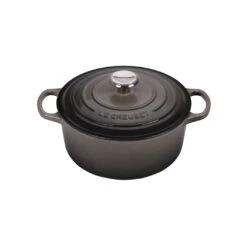 Le Creuset 4 1/2 Qt. Signature Round Dutch Oven W/Stainless Steel Knob - Oyster- Personalized Engraving Available