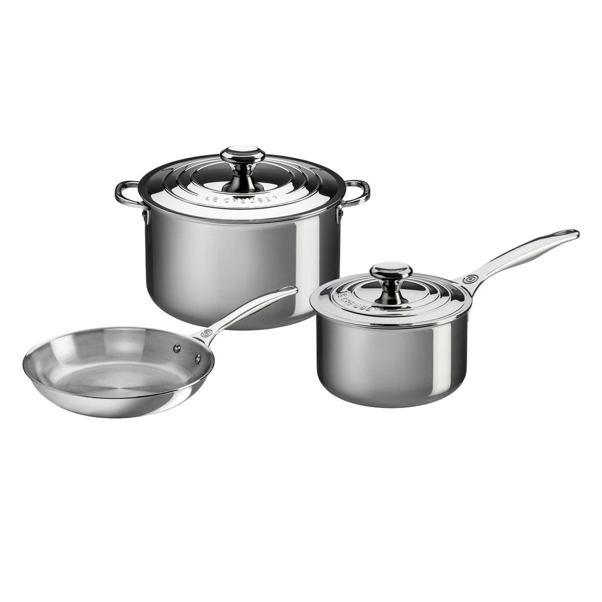 Le Creuset 5-Piece Set - Stainless Steel 3 Le Creuset 5-Piece Set - Stainless Steel