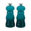 Le Creuset 5" X 2" Petite Salt And Pepper Mill Set - Caribbean -Redel Cookware Shop le creuset 5x2 petite salt and pepper mill set caribbean mg510 17