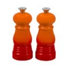 Le Creuset 5" X 2" Petite Salt And Pepper Mill Set - Flame -Redel Cookware Shop le creuset 5x2 petite salt and pepper mill set flame mg510 2