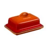Le Creuset 6 3/4" X 5" Heritage Butter Dish - Flame -Redel Cookware Shop le creuset 6 3 4 x 5 heritage butter dish flame pg0307 172