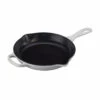Le Creuset 9" (1 3/8 Qt.) Signature Cast Iron Handle Skillet - White -Redel Cookware Shop le creuset 9 1 3 8 qt signature iron handle skillet white ls2024 2316