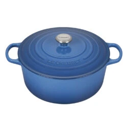 Le Creuset 9 Qt. Signature Round Dutch Oven W/Stainless Steel Knob - Marseille- Personalized Engraving Available