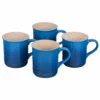 Le Creuset Set Of 4 - 14 Oz. Mugs - Marseille -Redel Cookware Shop le creuset set of 4 14 oz mugs marseille pg90433a 0059