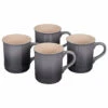 Le Creuset Set Of 4 - 14 Oz. Mugs - Oyster -Redel Cookware Shop le creuset set of 4 14 oz mugs oyster pg90433a 007f