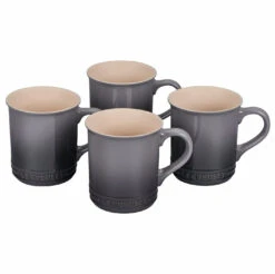 Le Creuset Set Of 4 - 14 Oz. Mugs - Oyster