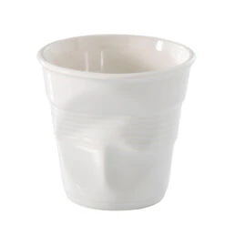 Revol Froisses - 11 3/4 Oz. Breakfast Crumpled Tumbler - White