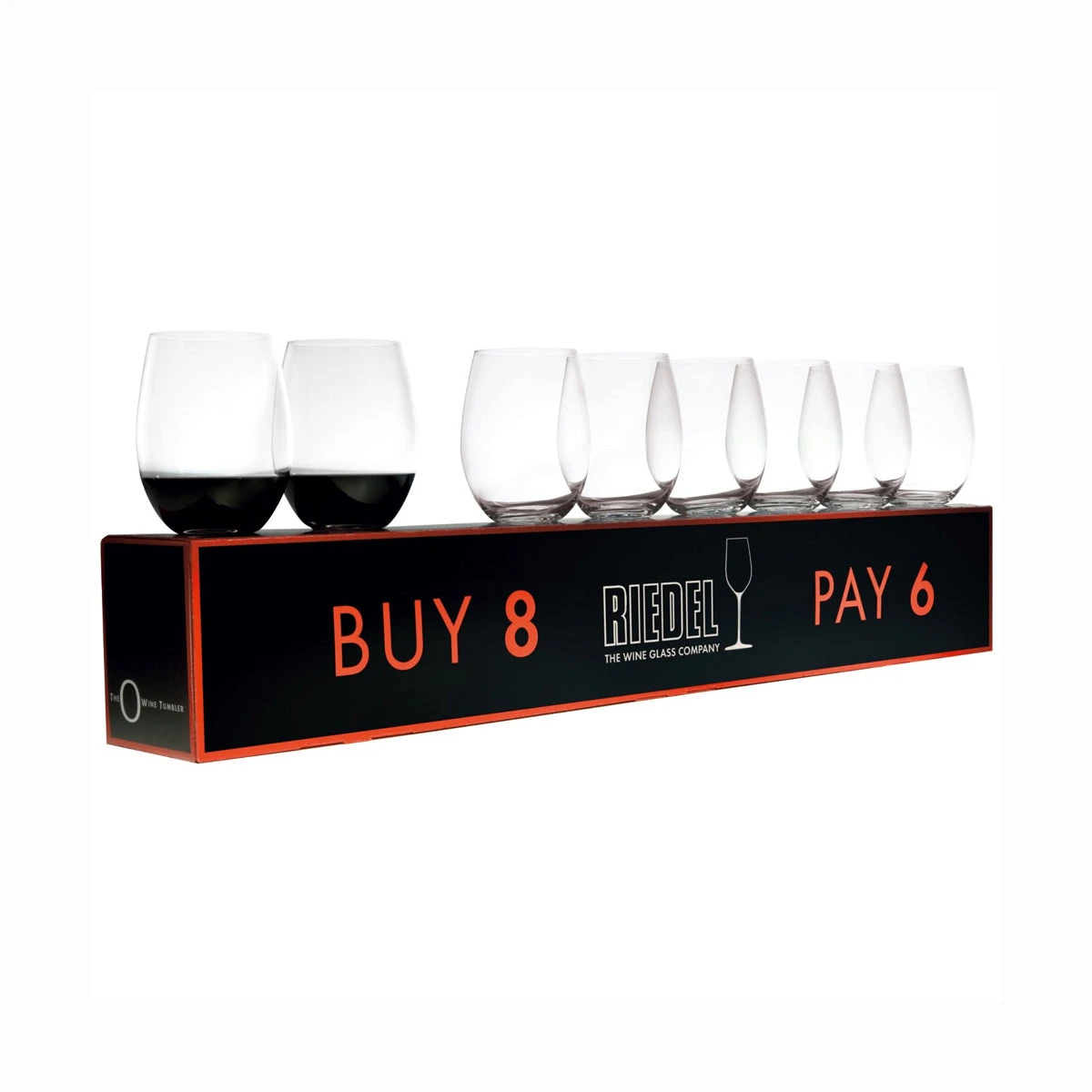 Riedel O Cabernet/Merlot Glass - Buy 6 Get 8 - Set Of 8 3 Riedel O Cabernet/Merlot Glass - Buy 6 Get 8 - Set Of 8