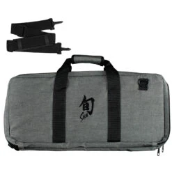 Shun - 20-Slot Knife Case - Grey W/Straps & Black Shun Logo