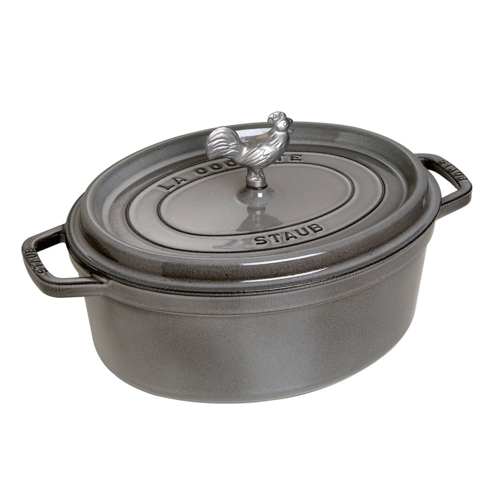 Staub Coq Au Vin Cocotte - 5.75Qt - Graphite Grey 3 Staub Coq Au Vin Cocotte - 5.75Qt - Graphite Grey
