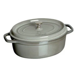 Staub Oval Cocotte - 7Qt - Graphite Grey