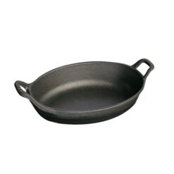 Staub Oval Roasting Dish - 12.5" X 9" - 2Qt - Black Matte