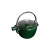 Staub Round Teapot/Kettle - 1QT - Basil -Redel Cookware Shop staub round teapot 1qt basil 1650085 359eec40 e04d 465a b365 bae44b968305