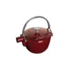 Staub Round Teapot/Kettle - 1QT - Grenadine -Redel Cookware Shop staub round teapot 1qt grenadine 1650087 b1988e2d 787d 4efc bbe3 d21f2ae3c5ec