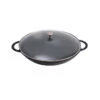 Staub Wok - 14" Black Matte With Glass Lid -Redel Cookware Shop staub wok black matte with glass lid 1313923 e5a852be df18 4664 9916 dbd4886697f1