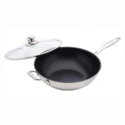 Swiss Diamond - 12.5" Prestige Clad Wok W/Lid
