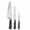 Wusthof Classic - 3 Pc. Chef’s Knife Set- Personalized Engraving Available -Redel Cookware Shop wusthof classic chefs knife set 1120160301