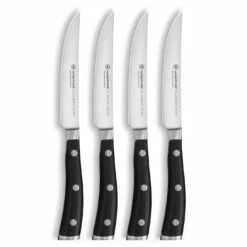 Wusthof Classic Ikon - 4 Pc. Steak Knife Set- Personalized Engraving Available